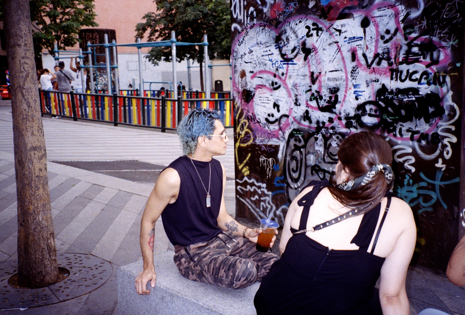 Graffiti wall — Madrid · analog film